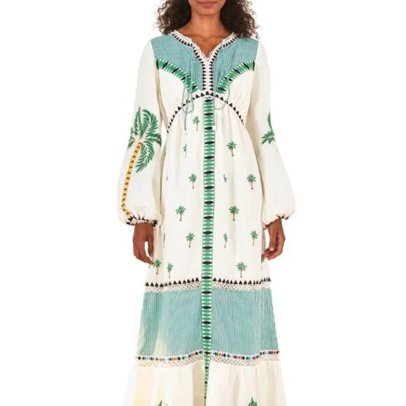 FARM Rio Dresses & Skirts - Farm RIO Palm Tree Maxi Sz S